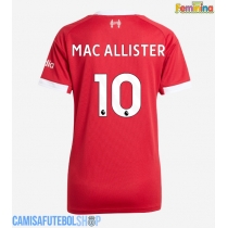 Camisa de time de futebol Liverpool Alexis Mac Allister #10 Replicas 1º Equipamento Feminina 2025-26 Manga Curta